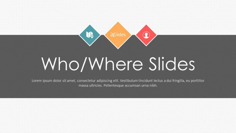 explaining who and where welcome slide
