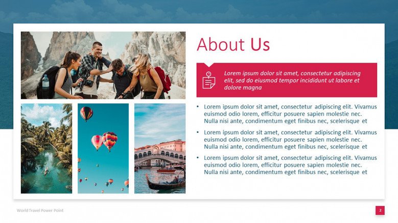 Travel Agency About Us PowerPoint Slide