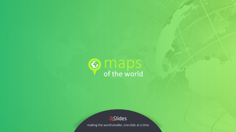 welcome slide to world map presentation