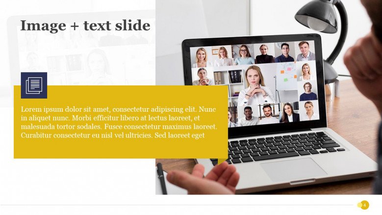 Creative Text Slide for Webinar Presentations