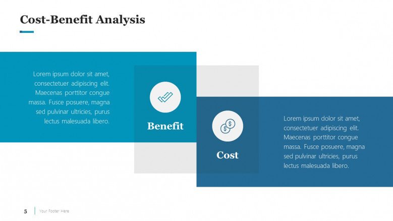 Cost-Benefit Analysis Slide for a Business Case Presentation