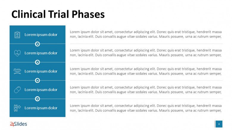 Clinical Trial Phases PowerPoint Template