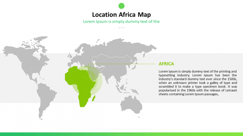 africa location map with text