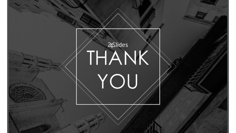thank you slide corporate style with picture