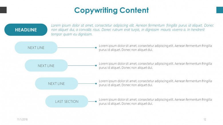 content structure in copy writing