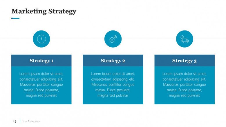 Marketing Strategy Slide for a Business Case Presentation