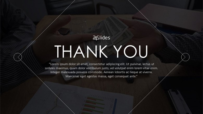 thank you slide corporate style with picture