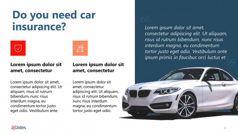 Car Insurance Description Slide