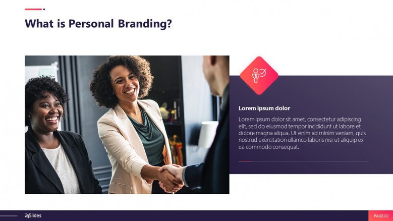 Personal Branding Presentation Free PowerPoint Template