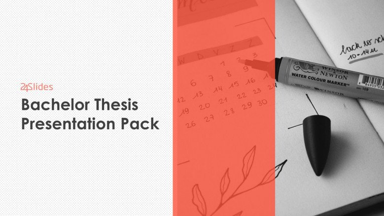 bachelor thesis template pack welcome slide