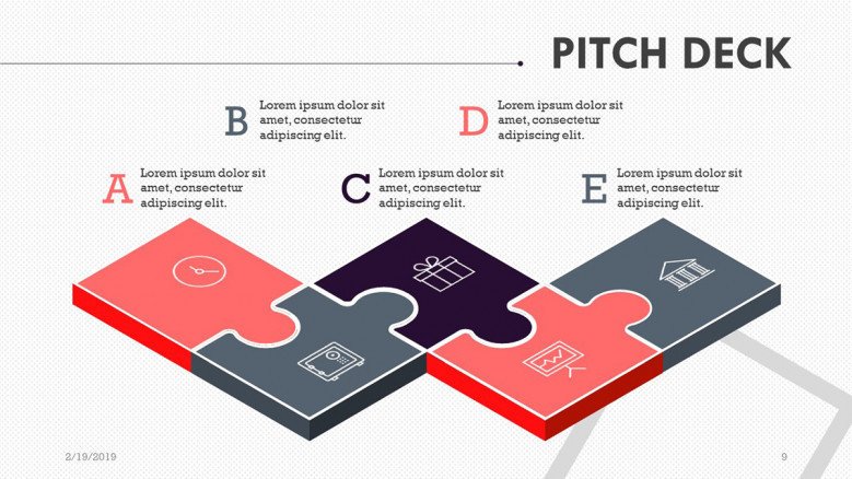pitch deck slide in puzzle
