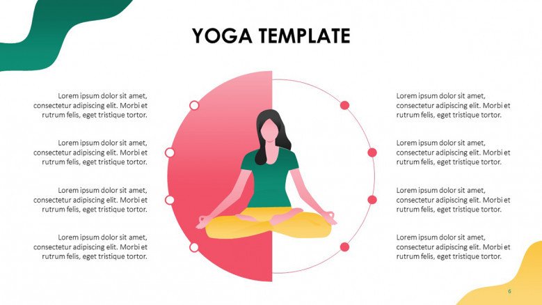 Playful Female illustration in a yoga position