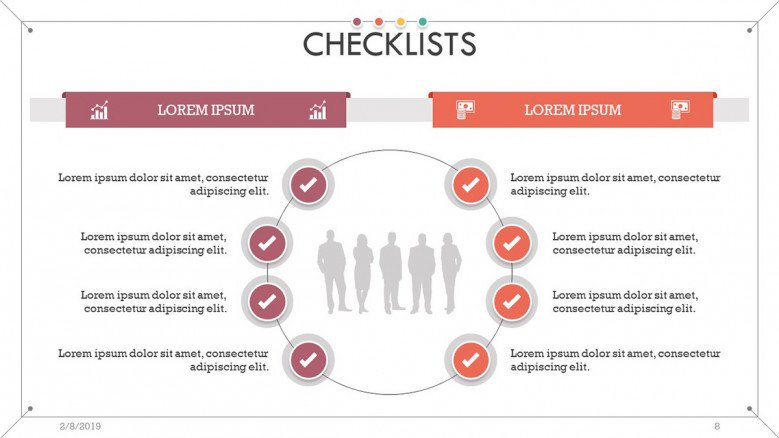 checklist presentation in cycle chart