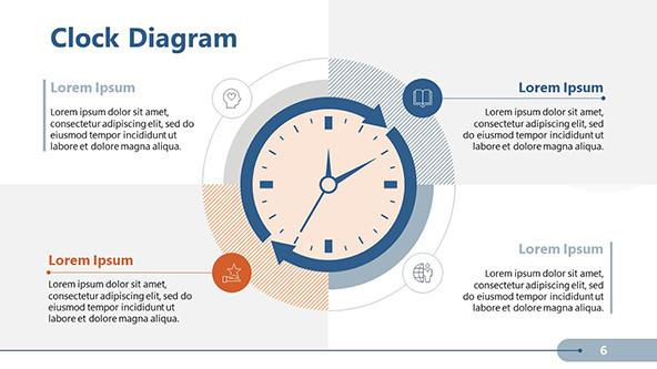 Clock Themed PowerPoint Slide for time management